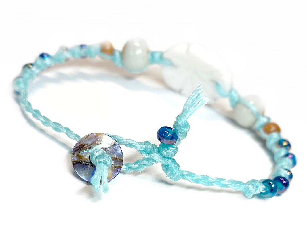 Sand Dollar Braided Beach Bracelet– Aman Sinaya Collection