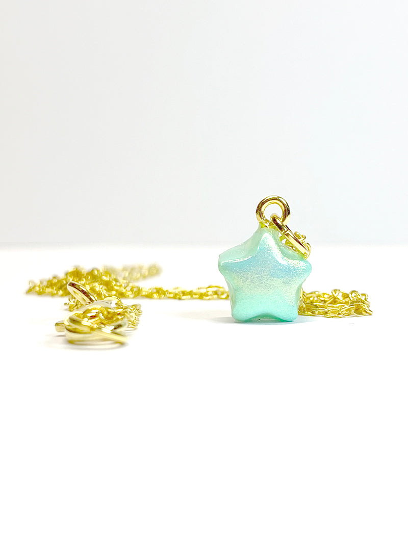 Starlight Necklace – Polymer Clay Star in Gold or Silver Mayari Collection