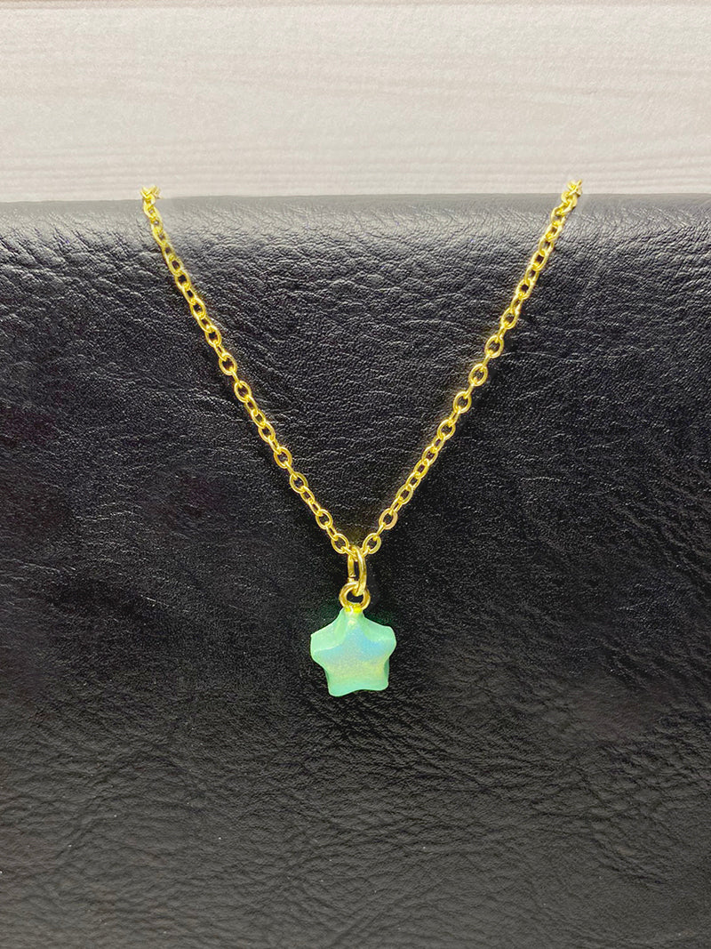 Starlight Necklace – Polymer Clay Star in Gold or Silver Mayari Collection