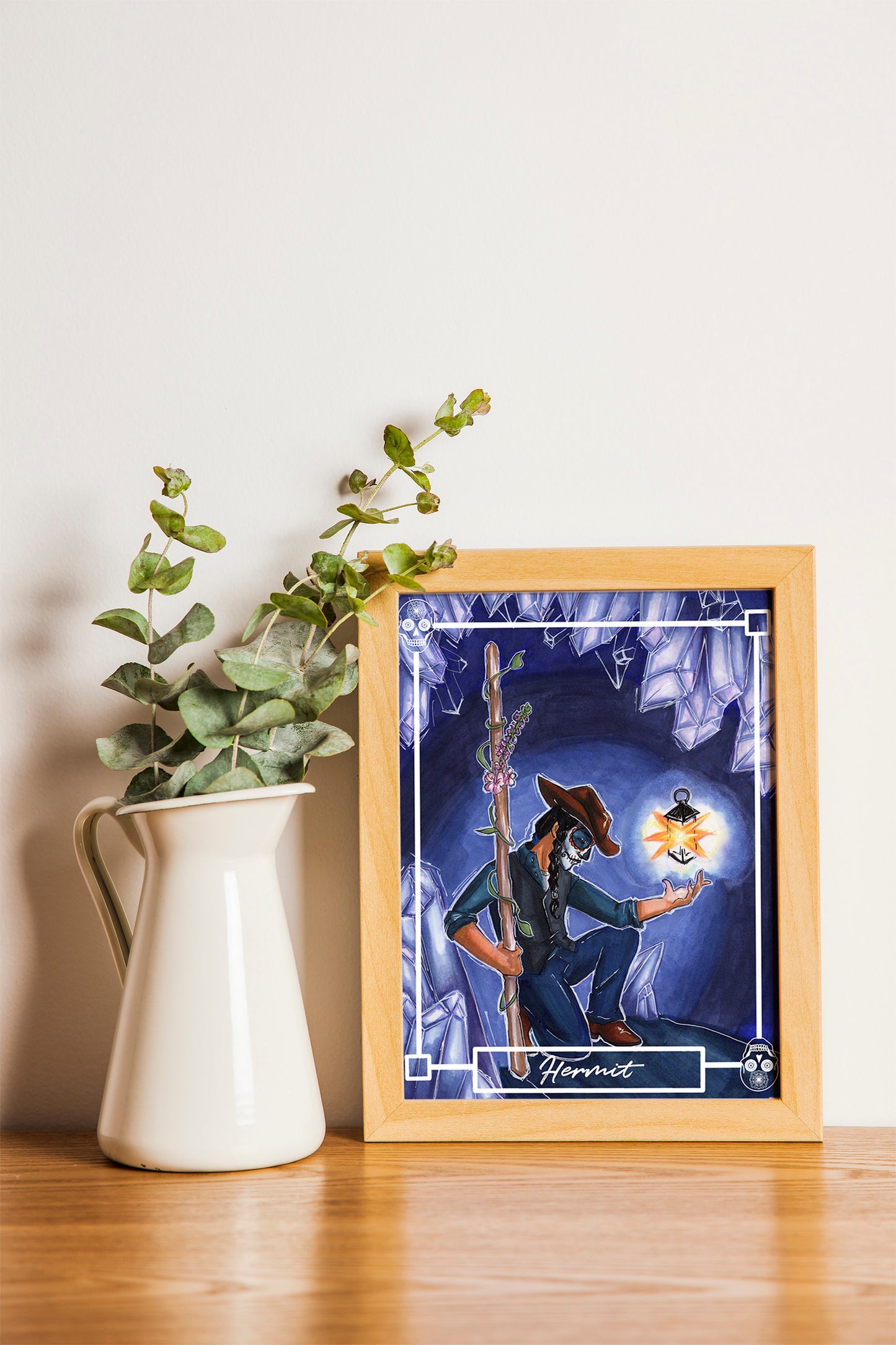The Hermit – Major Arcana Indie Tarot Art Print (8x10 or 5x7)