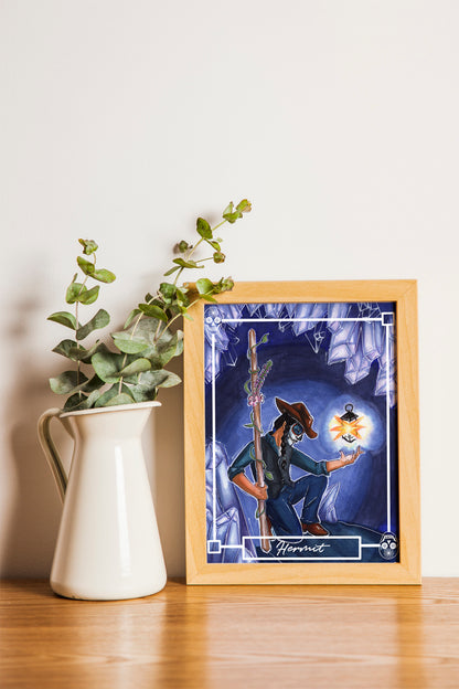 The Hermit – Major Arcana Indie Tarot Art Print (8x10 or 5x7)