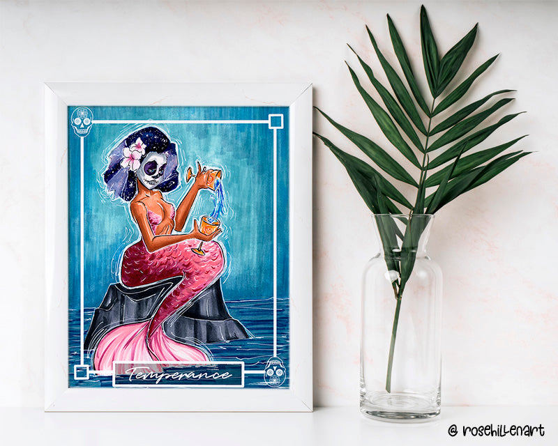Temperance –Major Arcana Indie Tarot Art Print (8x10 or 5x7)