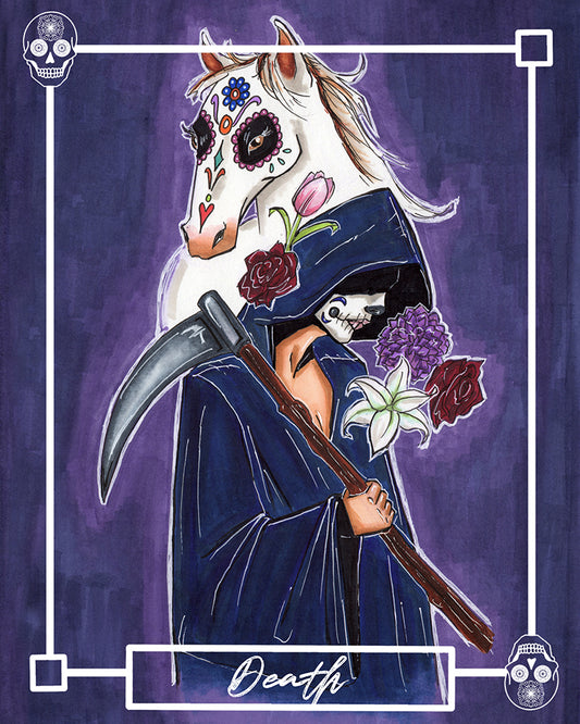 Death – Major Arcana Indie Tarot Art Print (8x10 or 5x7)