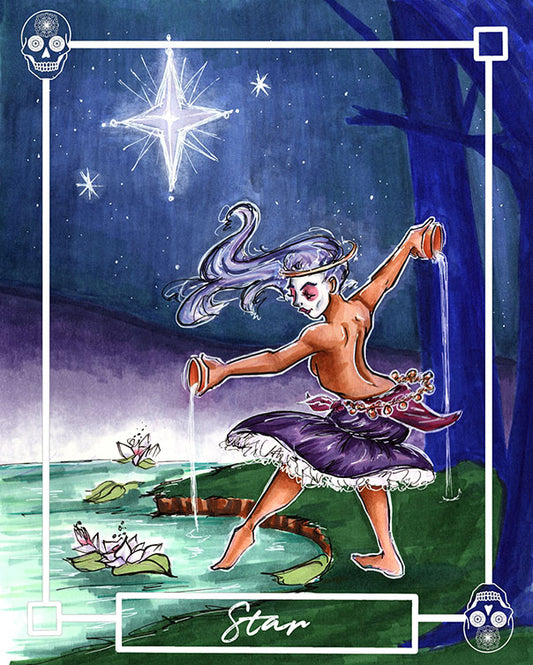 The Star – Major Arcana Indie Tarot Art Print (8x10 or 5x7)