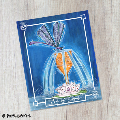 Ace of Cups –Minor Arcana Indie Tarot Art Print (8x10 or 5x7)
